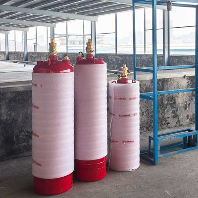 0.3MPa Storage Pressure 120L FM 200 Clean Agent Fire Suppression System