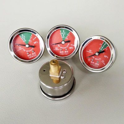 High Precision Nitrogen Pressure Gauge For FM200 Fire Suppression Systems
