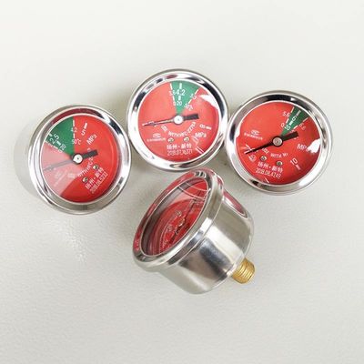 High Precision Nitrogen Pressure Gauge For FM200 Fire Suppression Systems