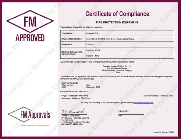 China Guangzhou Xinlin Fire Fighting Equipment Co., Ltd. certification